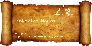 Lenkovics Maura névjegykártya